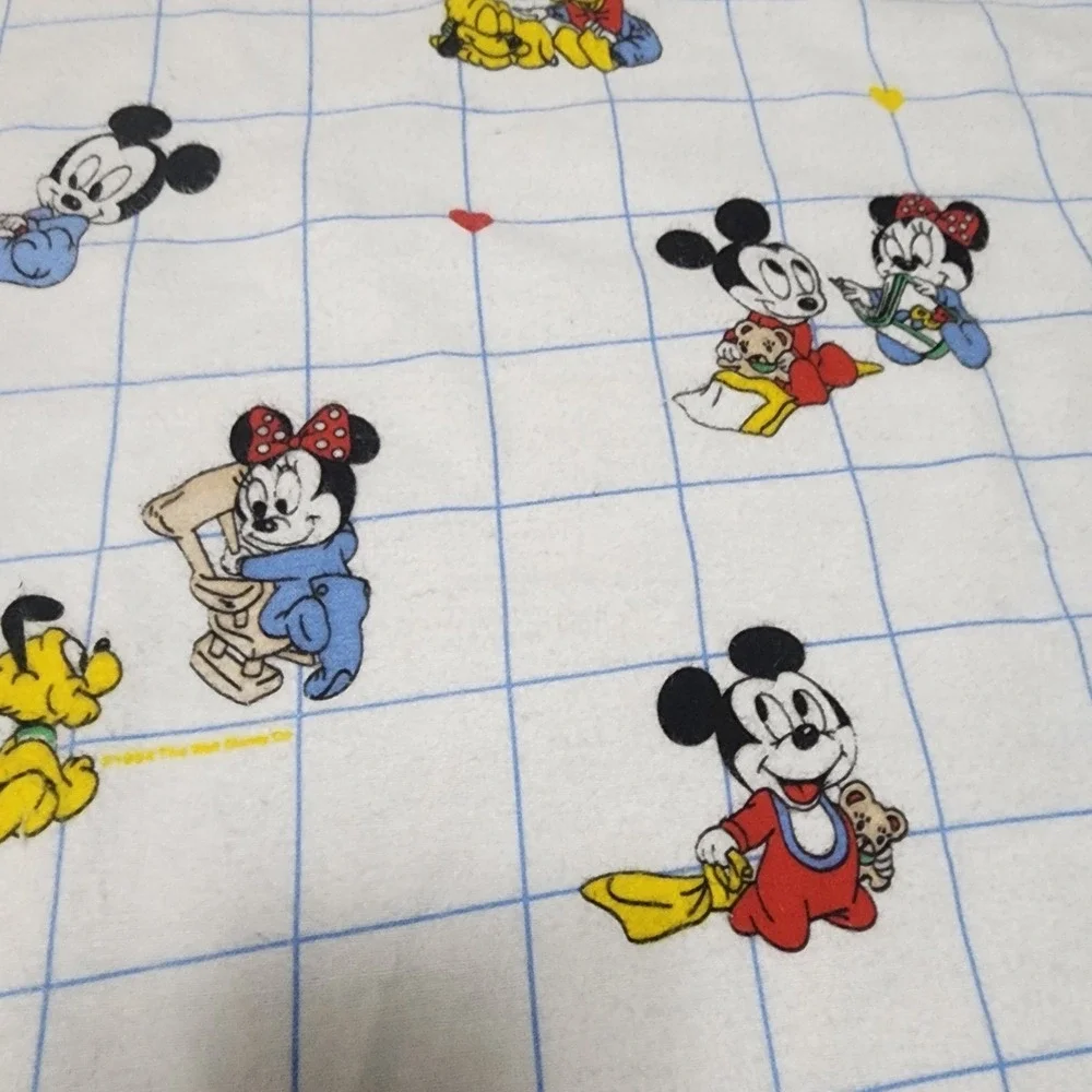 Vintage Dundee Disney Babies Receiving Blanket Primary Colors